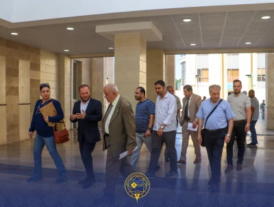 لجنة من الهيئة الوطنية للجودة والاعتمادية تُجري كشفاً ميدانياً شاملاً لتقييم جاهزية الجامعة العربية الخاصة لافتتاح كليات وبرامج أكاديمية نوعية