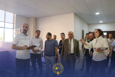 لجنة من الهيئة الوطنية للجودة والاعتمادية تُجري كشفاً ميدانياً شاملاً لتقييم جاهزية الجامعة العربية الخاصة لافتتاح كليات وبرامج أكاديمية نوعية
