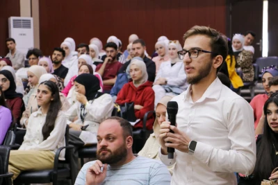 زيارة المكتب السياسي في محافظة حماة إلى الجامعة العربية الخاصة