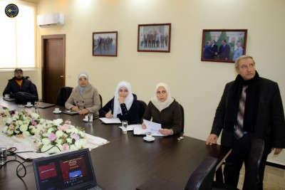 اجتماع المتابعة لتأهيل الجامعة العربية الخاصة للعلوم والتكنولوجيا للحصول على شهادة الجودة الدولية ISO 9001:2015