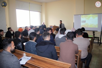 العروض التقديمية الأولية لطلابنا ضمن برنامج التحضيرات لمسابقة البحث العلمي الطلابية.