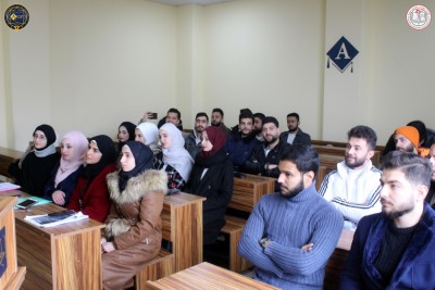 العروض التقديمية الأولية لطلابنا ضمن برنامج التحضيرات لمسابقة البحث العلمي الطلابية.