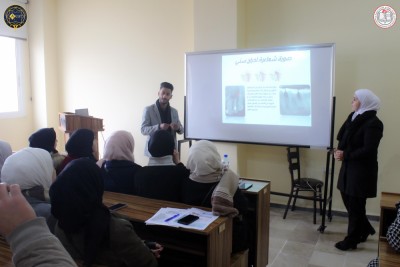 العروض التقديمية الأولية لطلابنا ضمن برنامج التحضيرات لمسابقة البحث العلمي الطلابية.