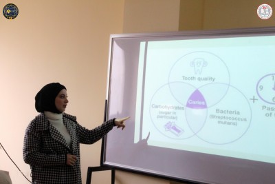 العروض التقديمية الأولية لطلابنا ضمن برنامج التحضيرات لمسابقة البحث العلمي الطلابية.