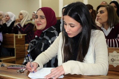 متابعة تدريب الموظفين في الجامعة للحصول على شهادة الجودة الدولية ISO 9001:2015