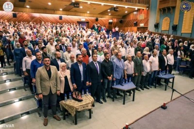 Under the golden sponsorship of AUST, the Abjad Institute held a ceremony honoring the first and most outstanding students in the high school and middle school certificates.