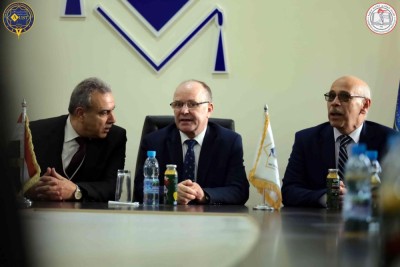 زيارة السيد الدكتور وزير التعليم العالي والبحث العلمي إلى الجامعة العربية الخاصة للعلوم والتكنولوجيا