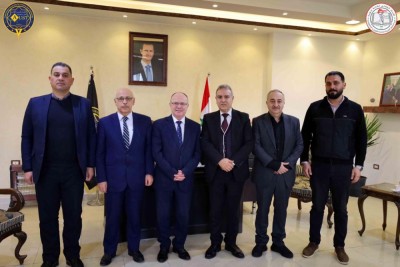 زيارة السيد الدكتور وزير التعليم العالي والبحث العلمي إلى الجامعة العربية الخاصة للعلوم والتكنولوجيا