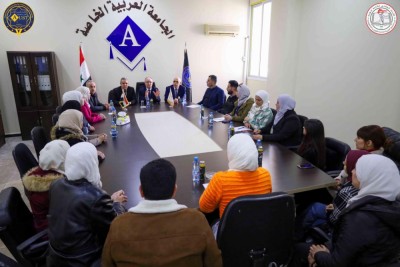 زيارة السيد الدكتور وزير التعليم العالي والبحث العلمي إلى الجامعة العربية الخاصة للعلوم والتكنولوجيا