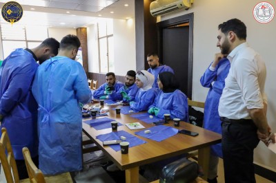 الورشة المخبرية المقامة على هامش المؤتمر العلمي الثاني لكلية طب الاسنان برعاية شركة النجاح وشركة لانا دينت