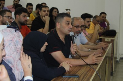 Open student meeting with Dr. Mukhlis Al-Jundi, Head of the Dental Syndicate