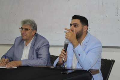 Open student meeting with Dr. Mukhlis Al-Jundi, Head of the Dental Syndicate