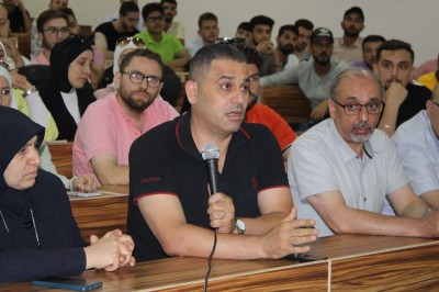 Open student meeting with Dr. Mukhlis Al-Jundi, Head of the Dental Syndicate