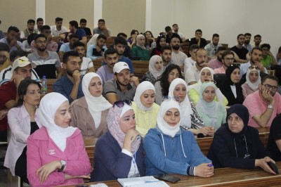 Open student meeting with Dr. Mukhlis Al-Jundi, Head of the Dental Syndicate