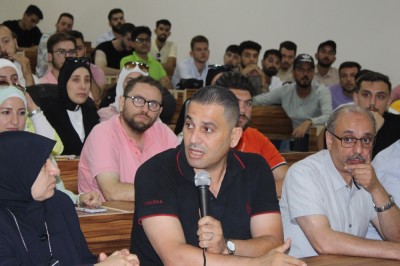 Open student meeting with Dr. Mukhlis Al-Jundi, Head of the Dental Syndicate