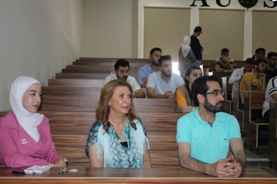 Open student meeting with Dr. Mukhlis Al-Jundi, Head of the Dental Syndicate