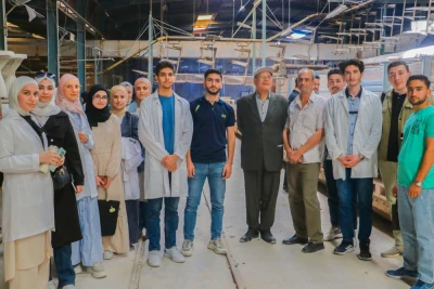 رحلة علمية لطلاب كلية الهندسة الكيميائية إلى معمل البورسلان