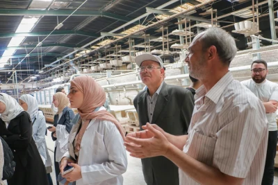 رحلة علمية لطلاب كلية الهندسة الكيميائية إلى معمل البورسلان